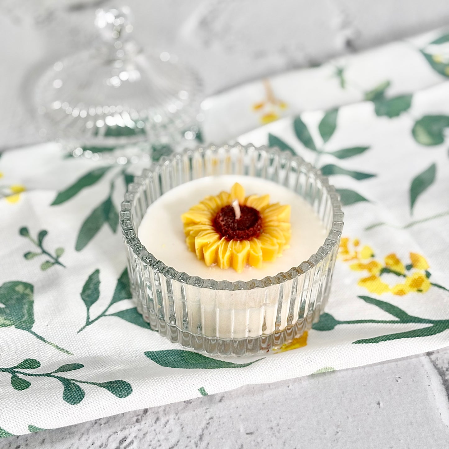 Sunflower Soy Scented Candle | Decorative Jar