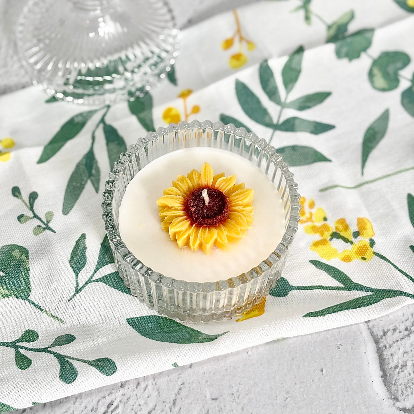 Sunflower Soy Scented Candle | Decorative Jar