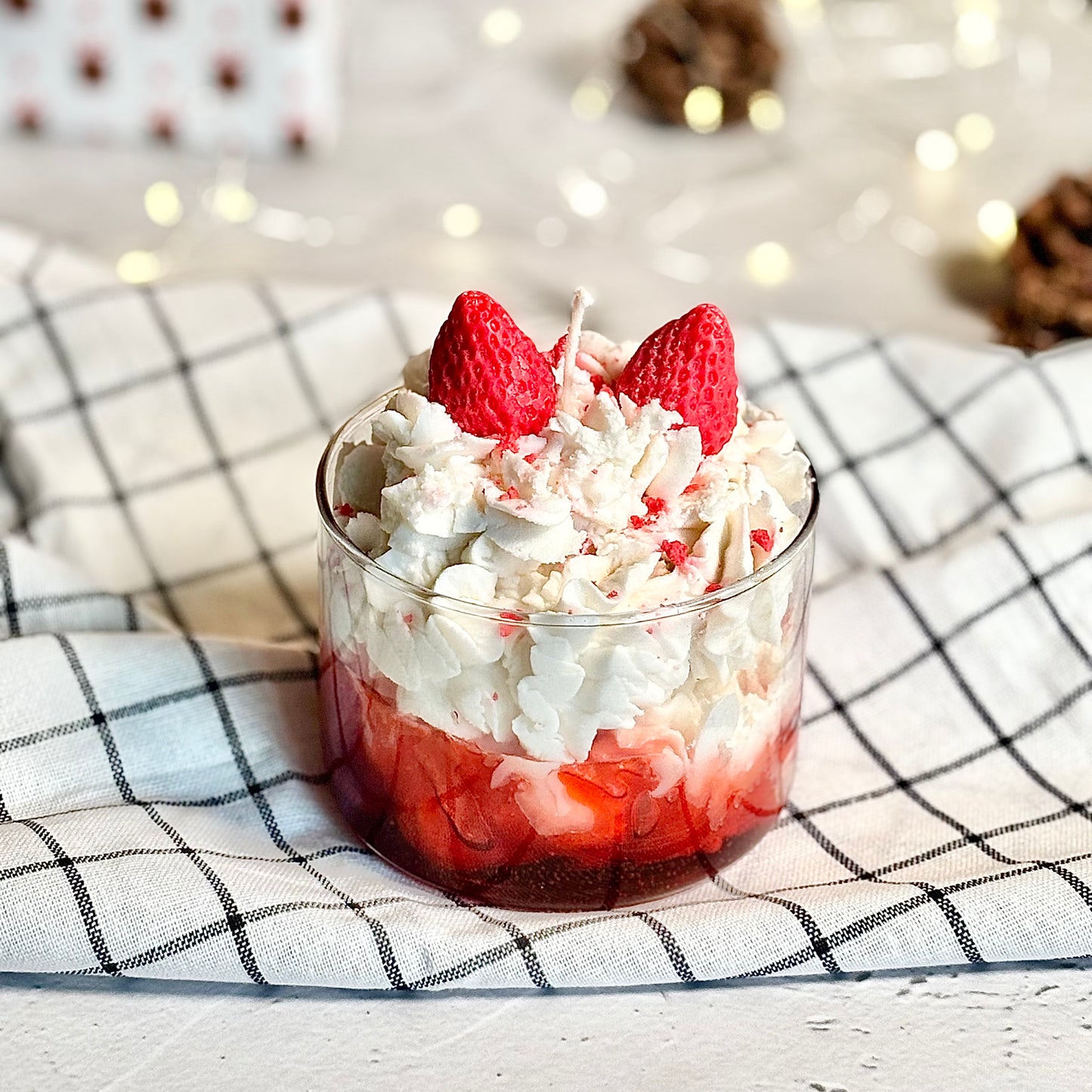 Strawberry Dessert Soy Scented Candle