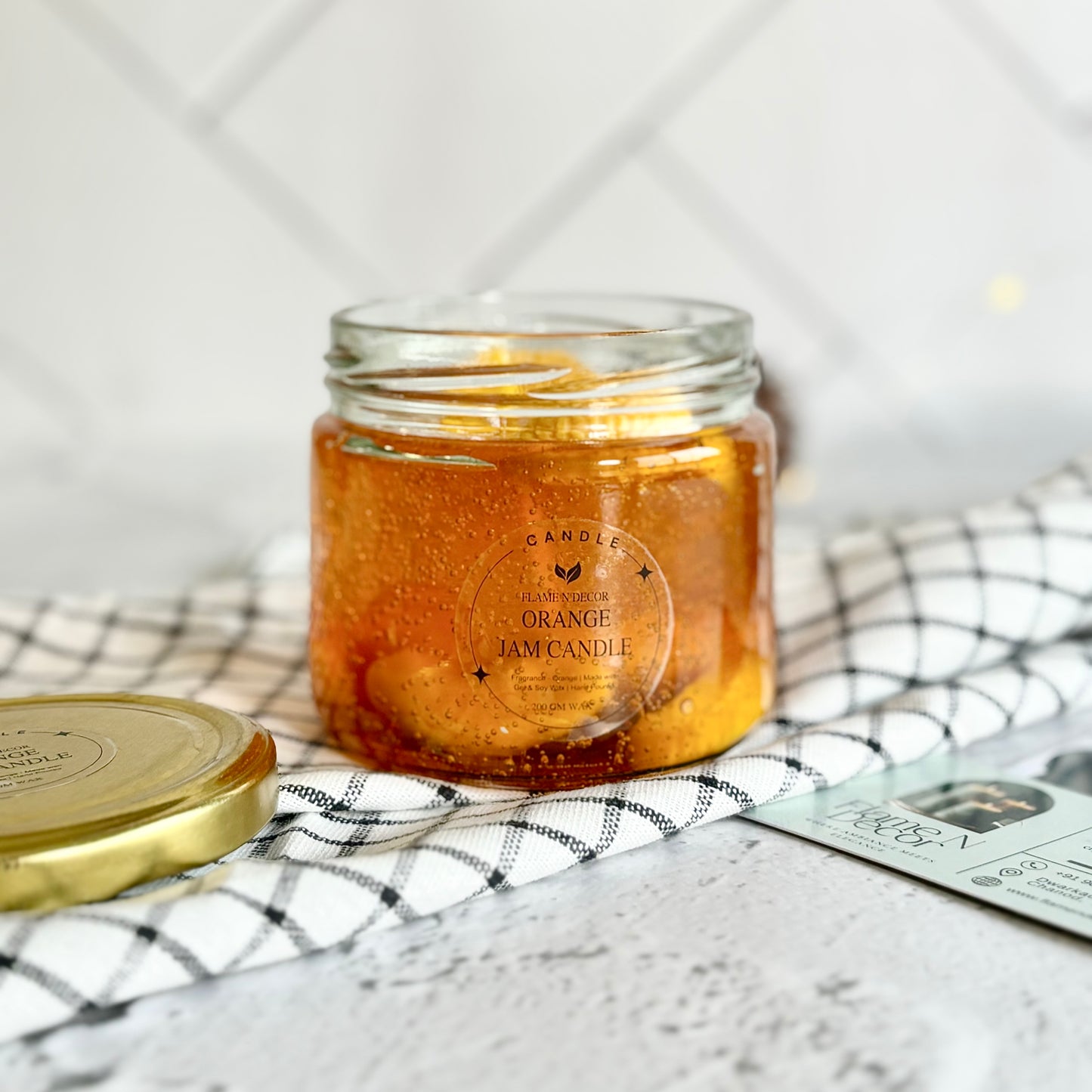 Orange Jam Scented Candle | Dessert Candle