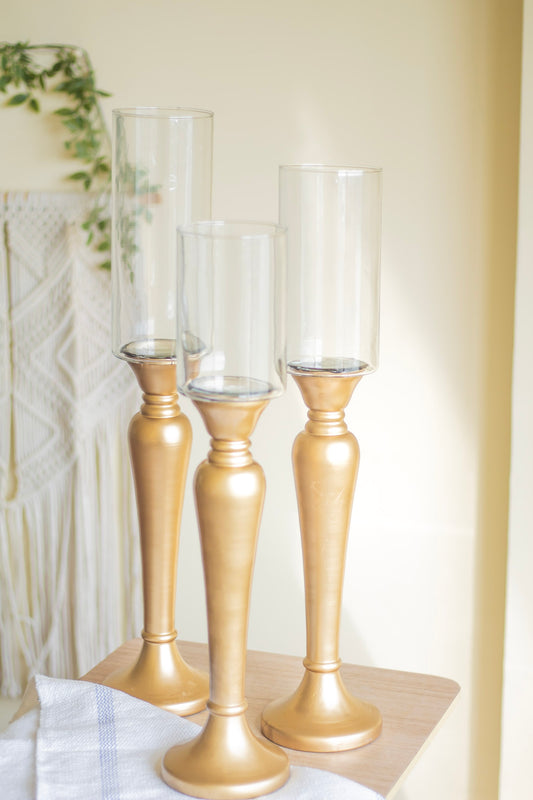 Extra Long elegant  looking candle holder | Set of 3