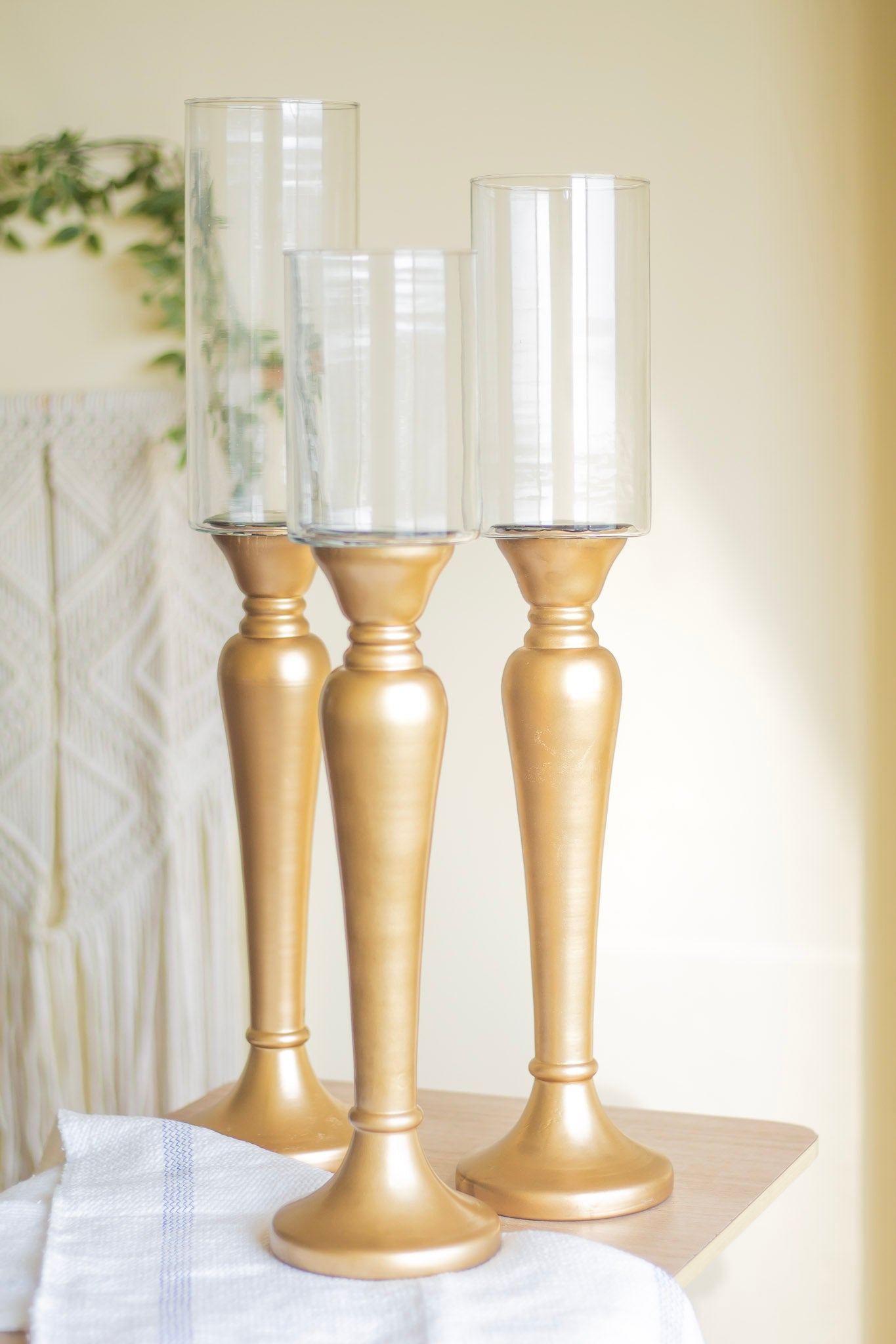 Extra Long elegant looking candle holder | Set of 3