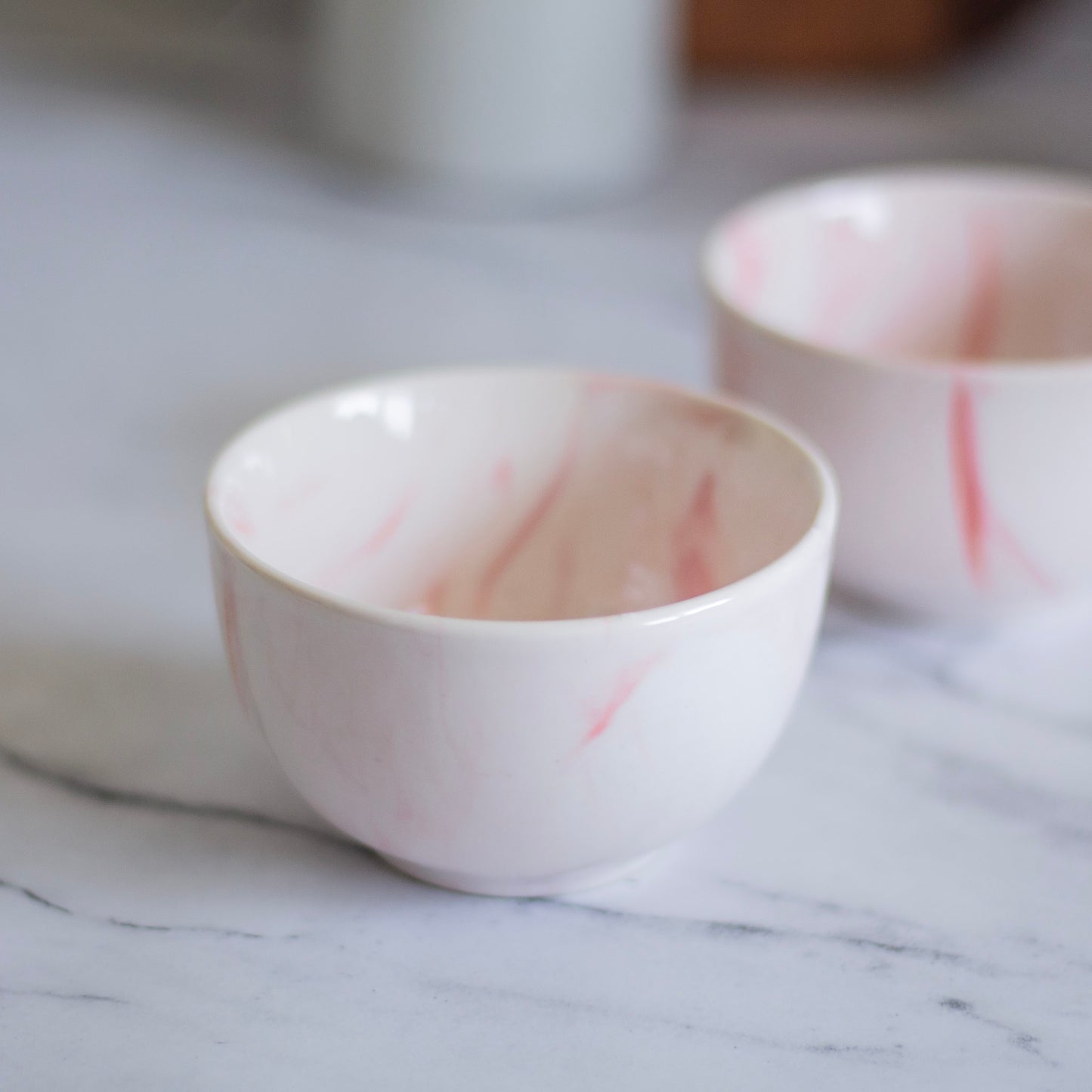 Rose Marble finish Small Bowl | Set of 2