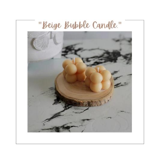 Beige Mini Cloud Bubble Candle - Set of 2 | Soy Candle