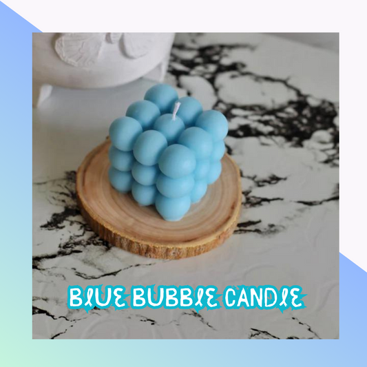 Blue Cloud Bubble Soy Candle