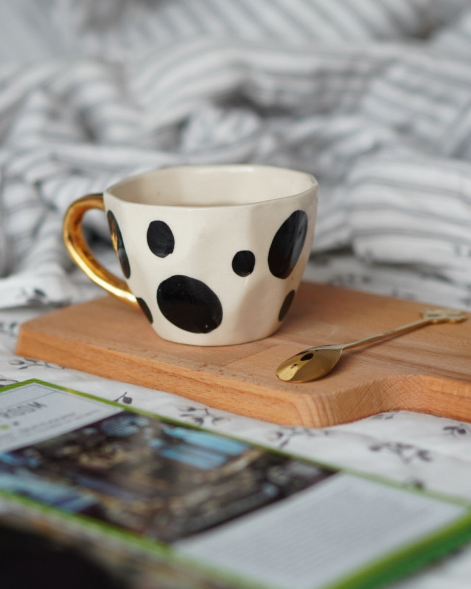 Handmade Polka dot Print Mug