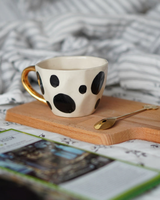 Handmade Polka dot Print Mug