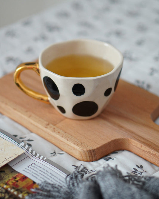 Handmade Polka dot Print Mug