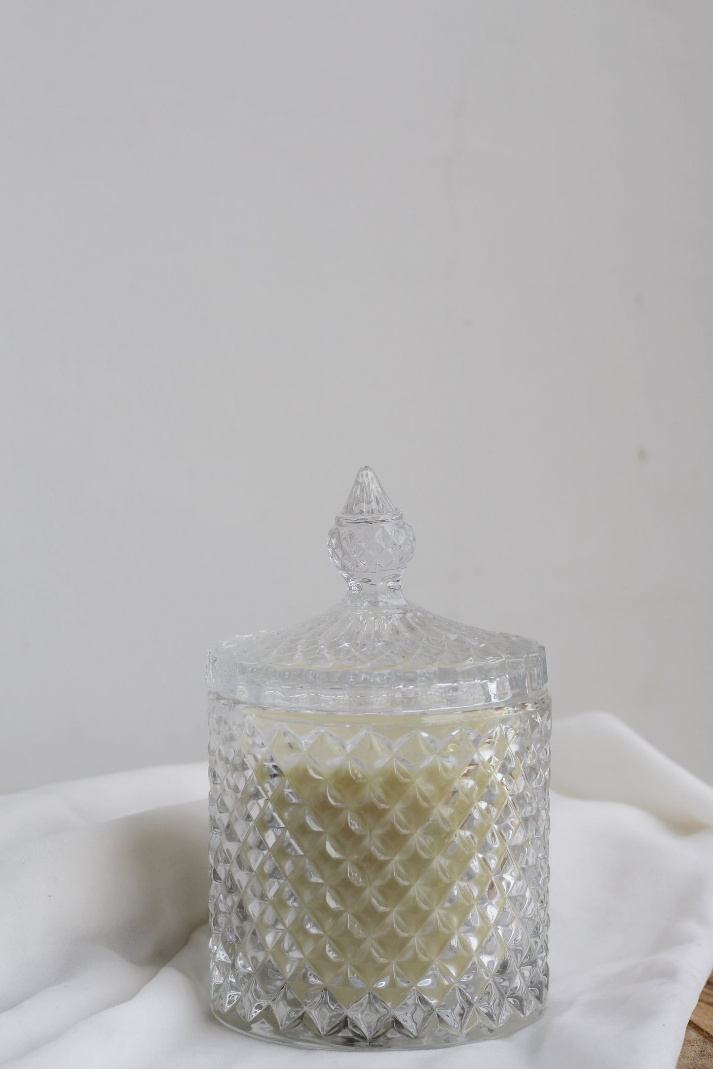 Clear Diamond Jar | Soy Candle