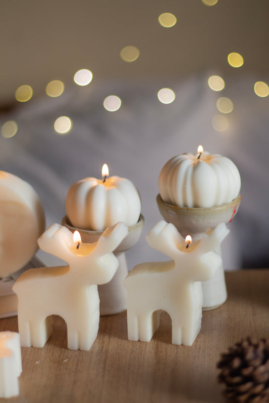Deer & Pumpkin Candle Combo | Set of 4 Candles