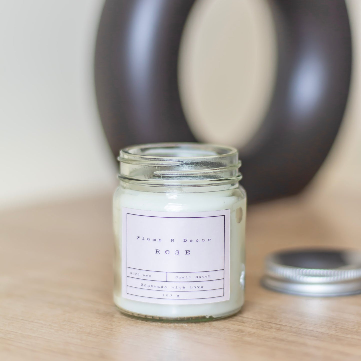 Rose Scented Soy Candles | 100 Gm set of 2