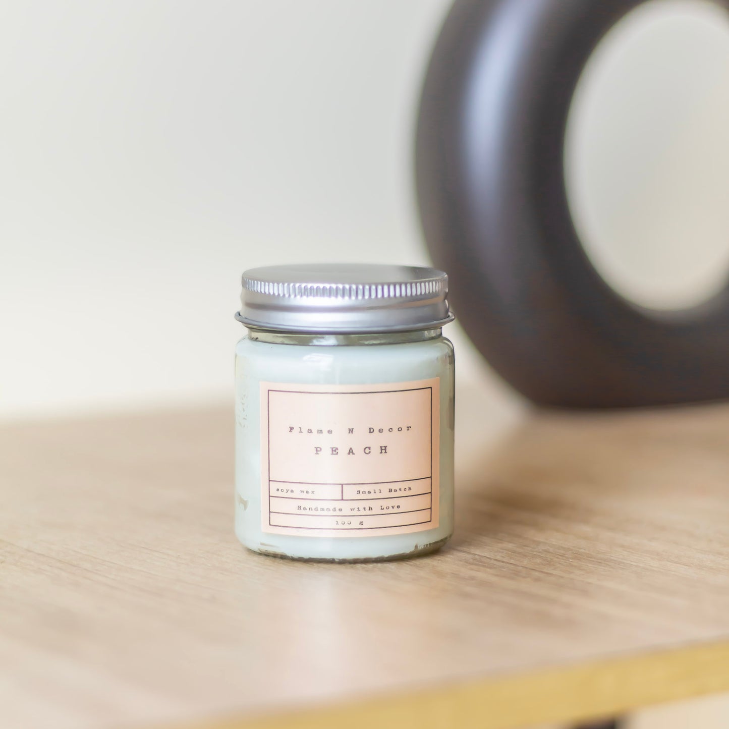 Peach Scented Soy Candles | 100 Gm set of 2