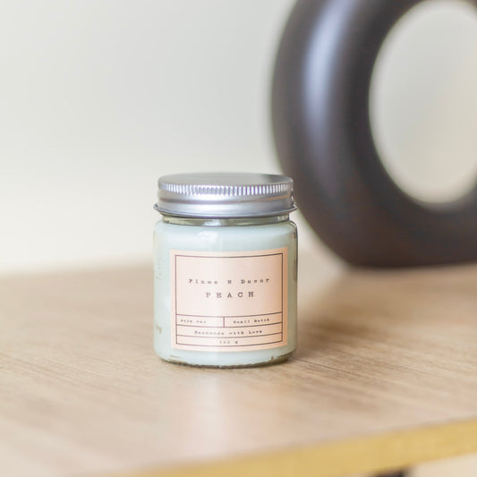 Peach Scented Soy Candles | 100 Gm set of 2