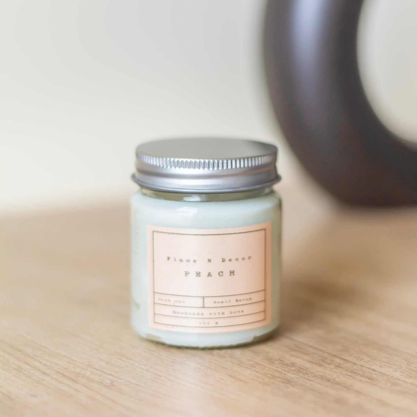 Peach Scented Soy Candles | 100 Gm set of 2
