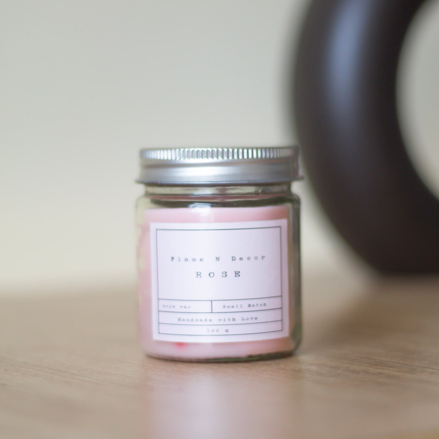 Rose Scented Soy Candles | 100 Gm set of 2