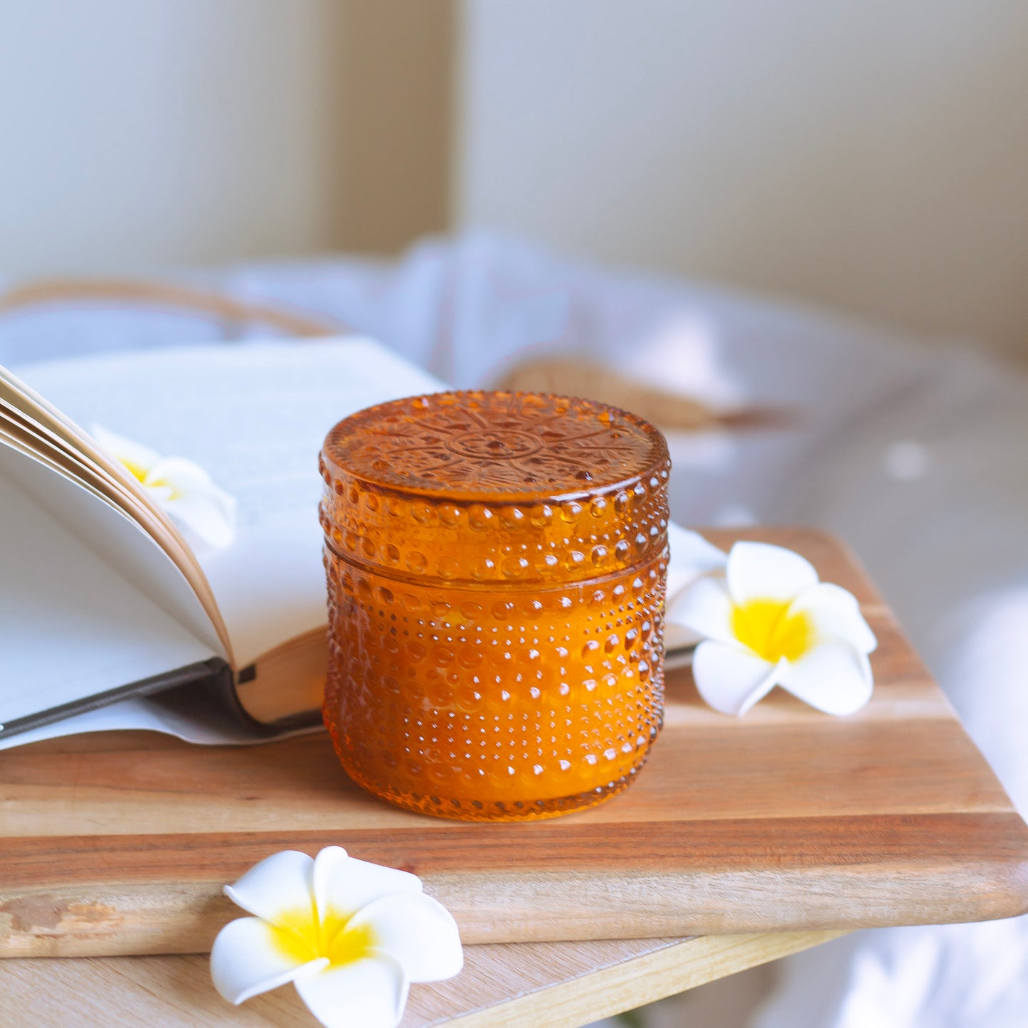 Orange Vintage Jar Scented Soy Candle | 170 Gm