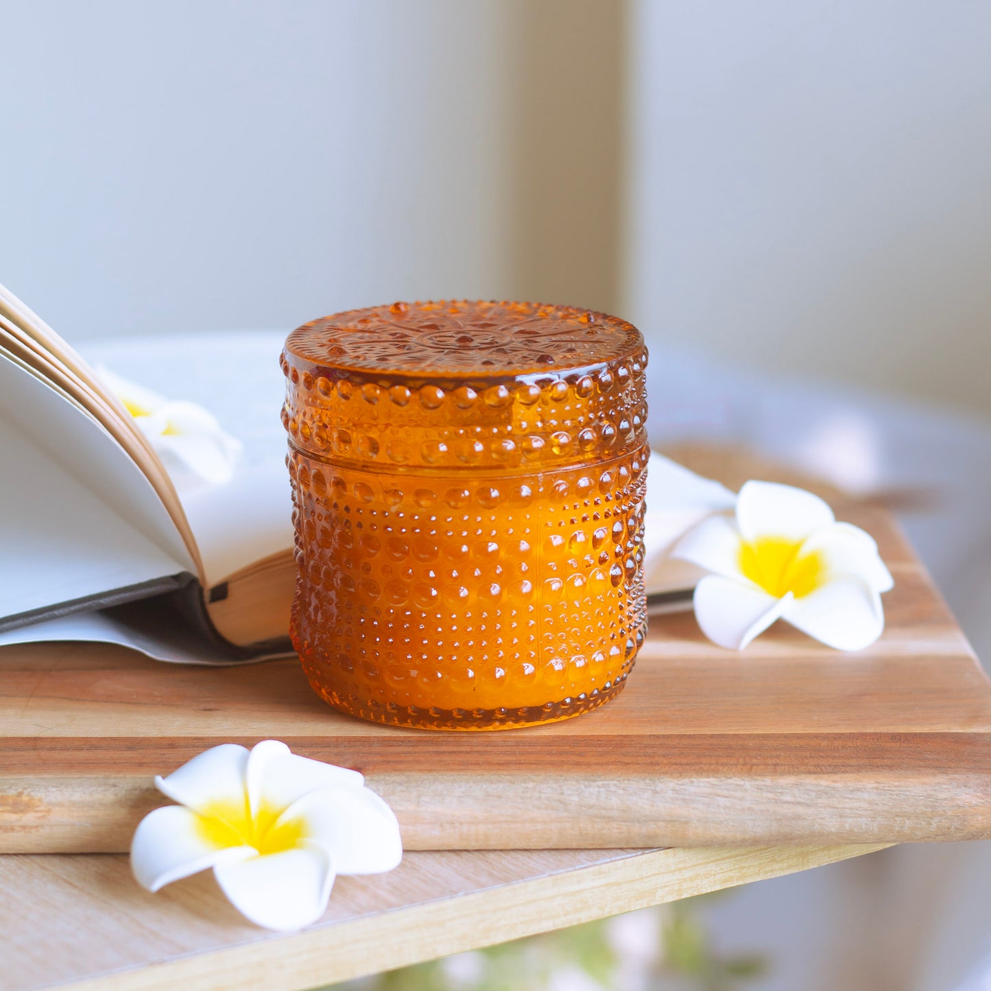 Orange Vintage Jar Scented Soy Candle | 170 Gm