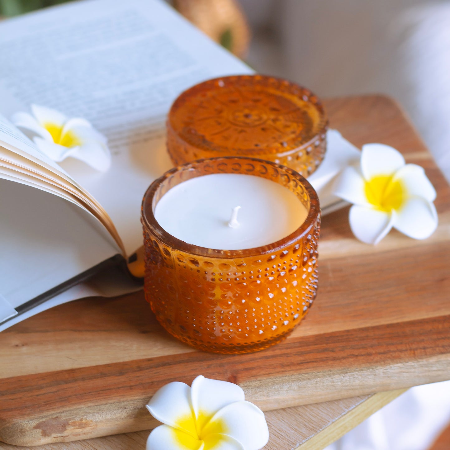 Orange Vintage Jar Scented Soy Candle | 170 Gm