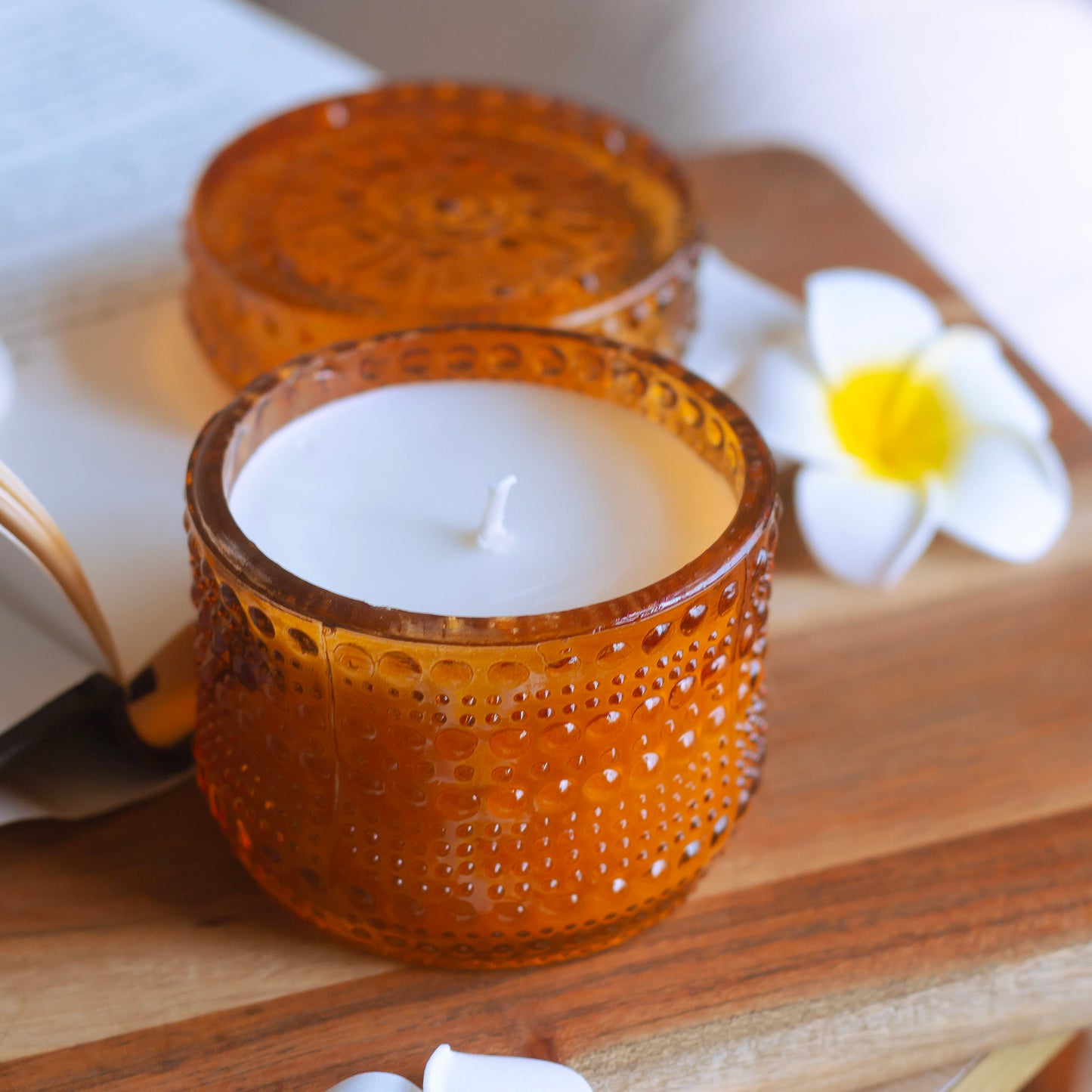 Orange Vintage Jar Scented Soy Candle | 170 Gm