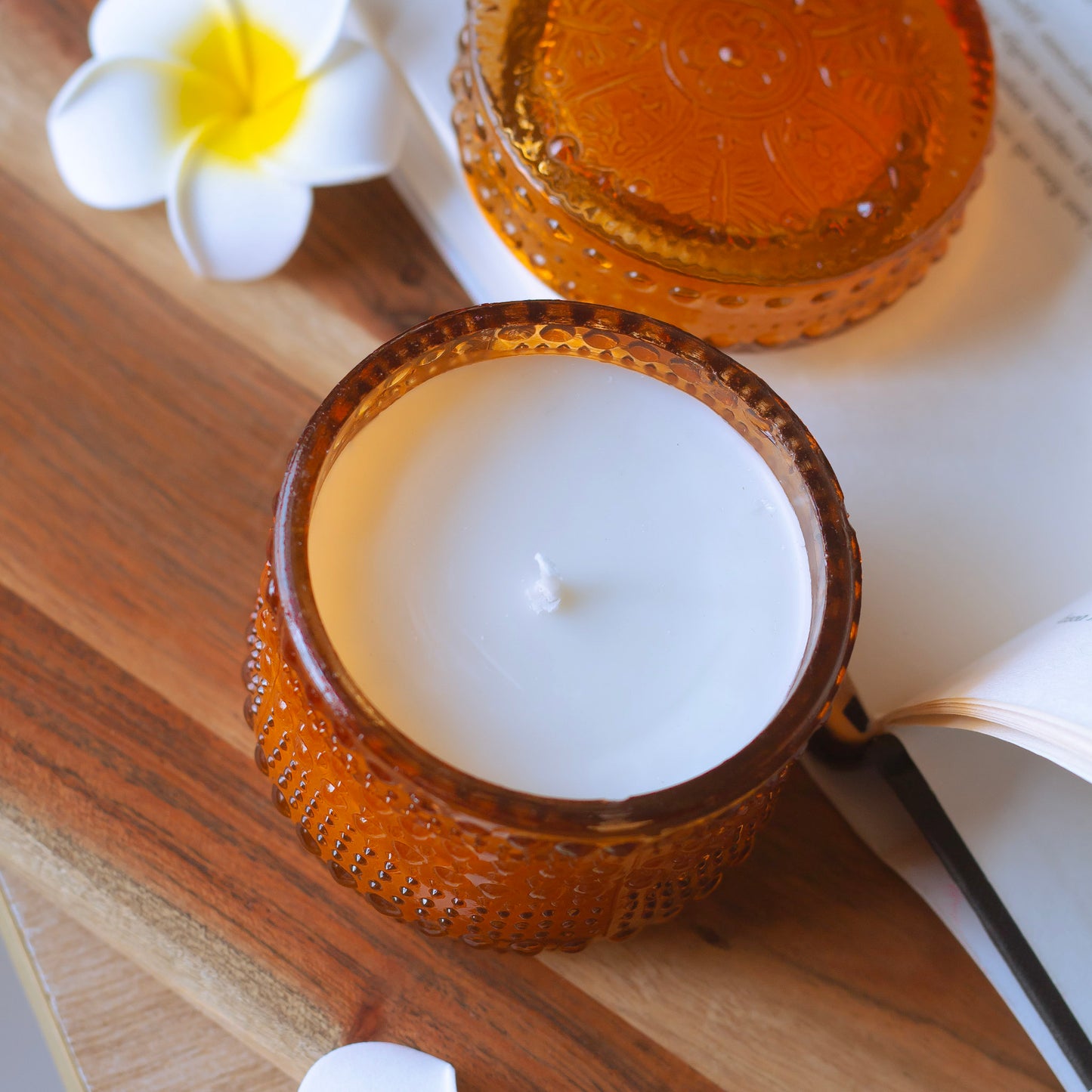 Orange Vintage Jar Scented Soy Candle | 170 Gm