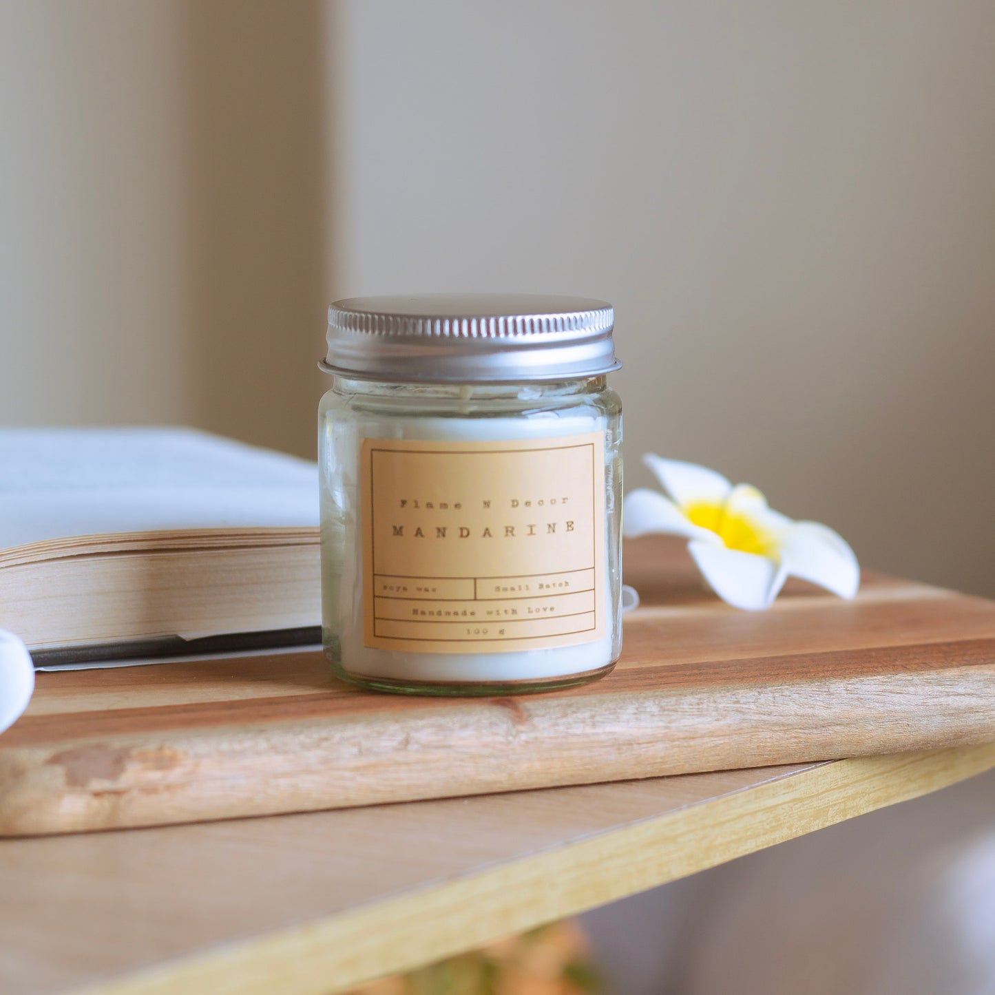 Mandarine Scented Soy Candle | 100 Gm set Of 2