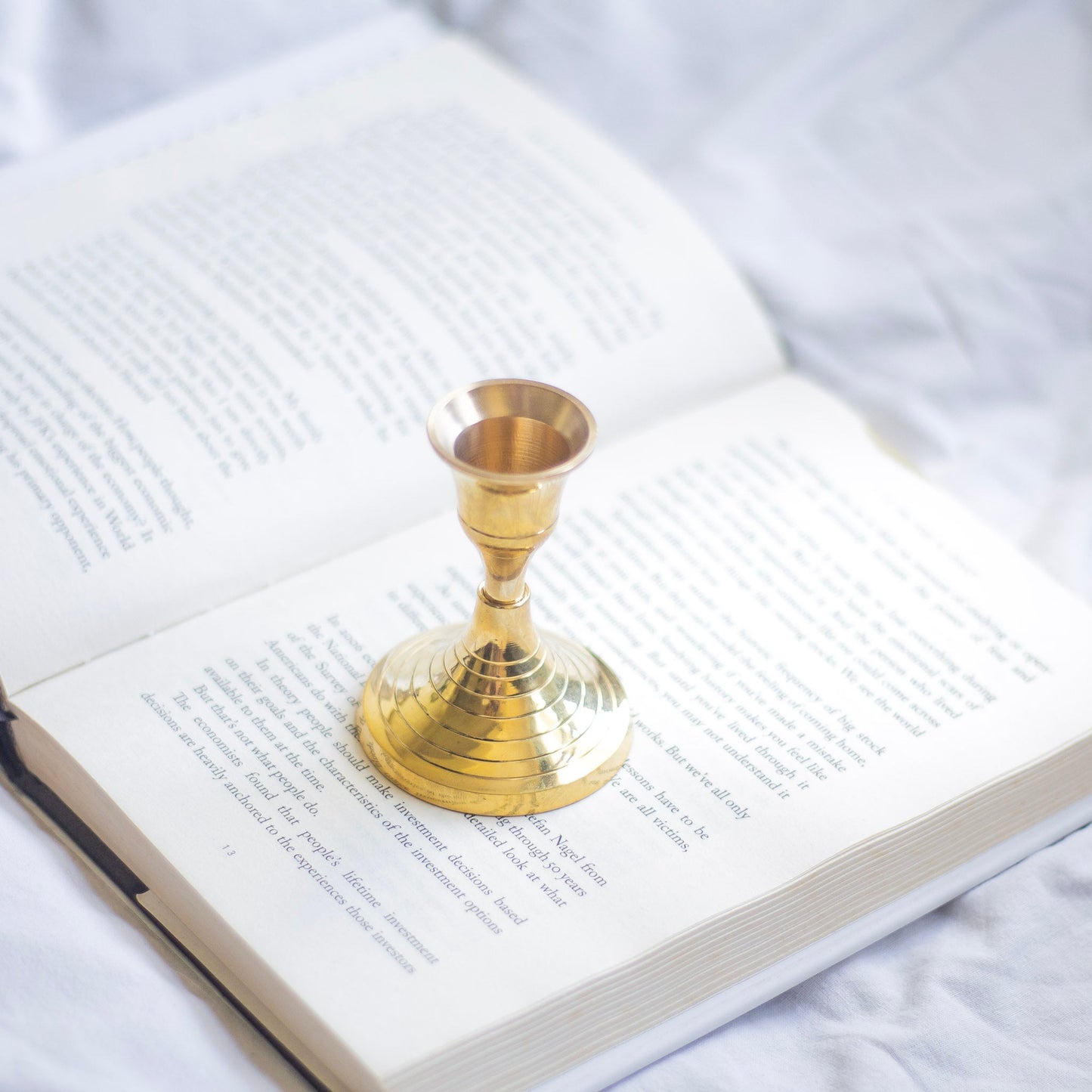Gold finish Candle Holder - 3 Inches