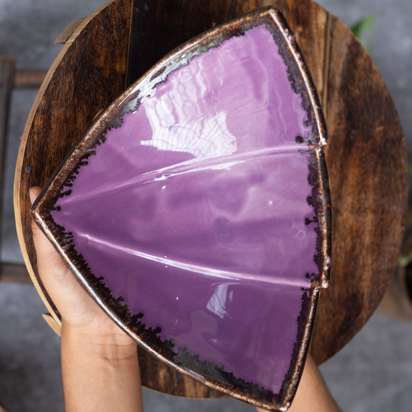 Lavender Ceramic Decorative Bowl