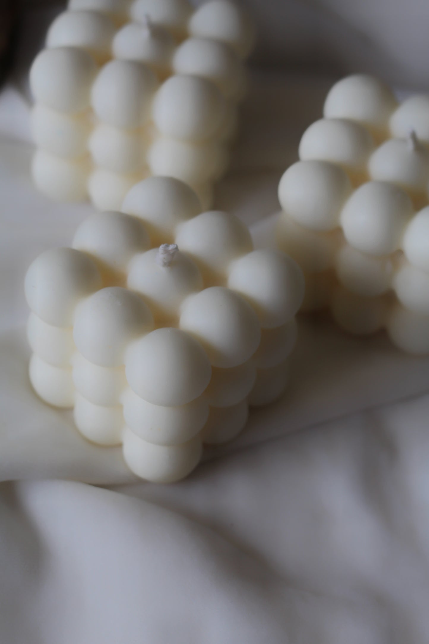 White Cloud Bubble Soy Candle | Pack of 3