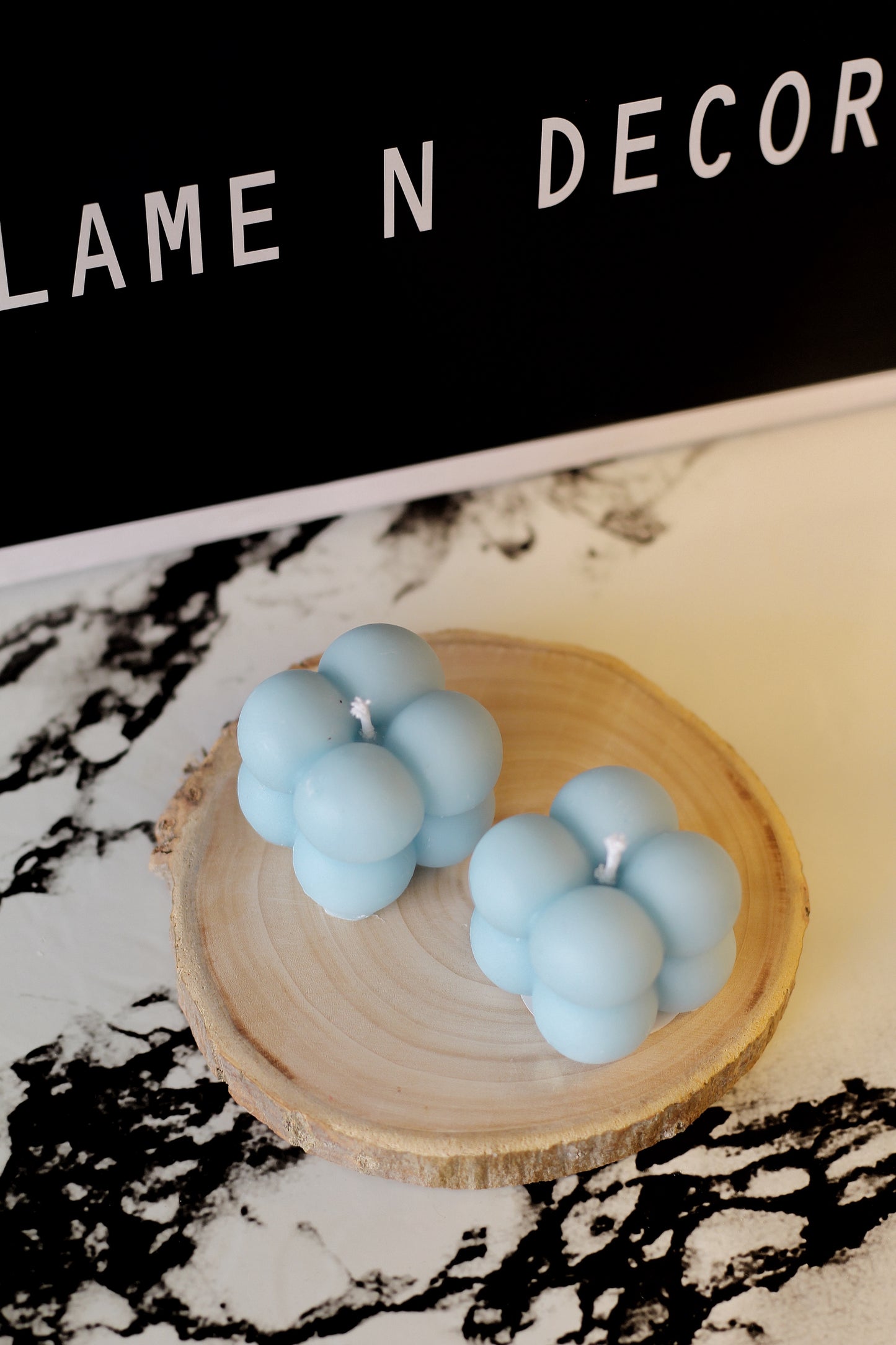 Blue Mini Cloud Bubble Soy Candle | Pack Of 4