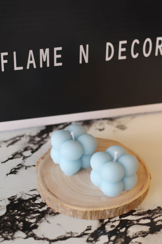 Blue Mini Cloud Bubble Soy Candle | Pack Of 4