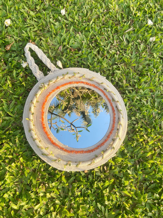 Decorative Wall Mirror with Crystals