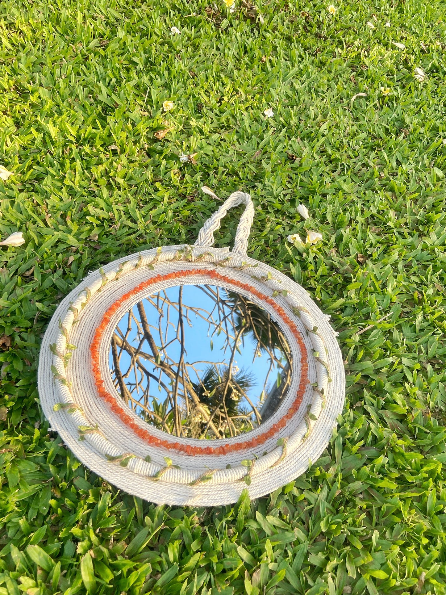 Decorative Wall Mirror with Crystals
