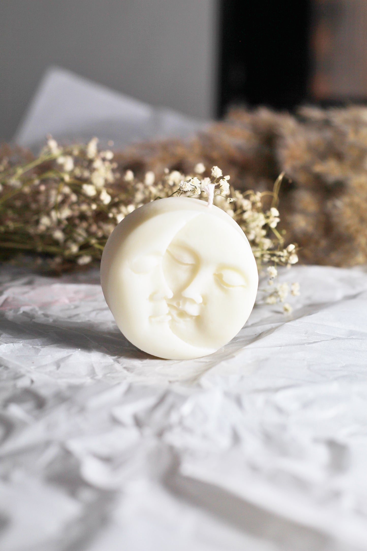 Sun & Moon Round Soy Candle | Pack of 2