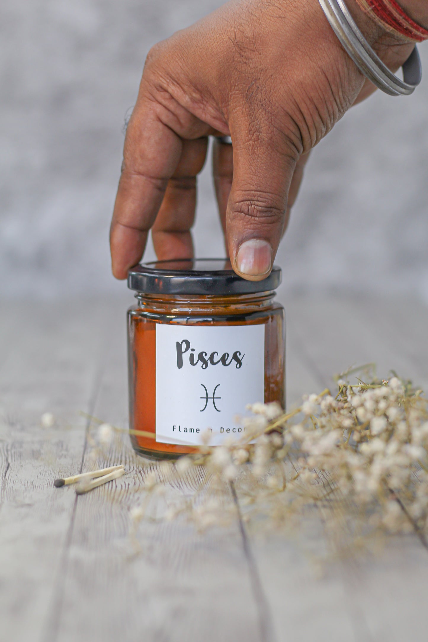 Pisces Zodiac Scented Candle