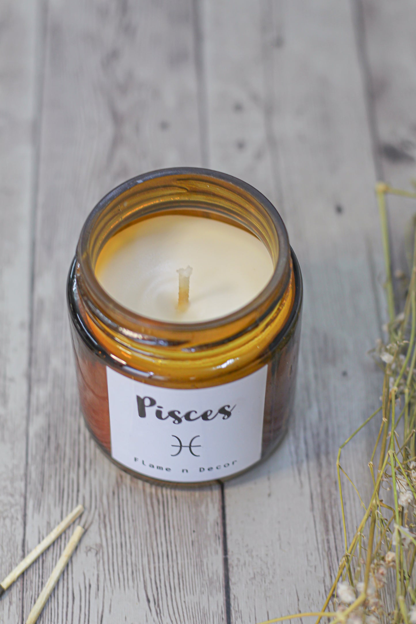 Pisces Zodiac Scented Candle