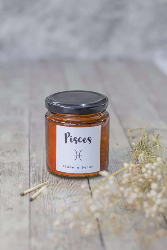 Pisces Zodiac Scented Candle