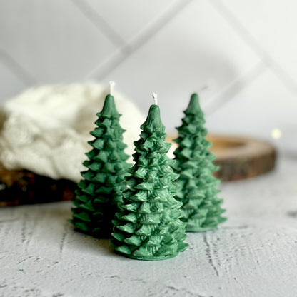 Christmas Green Tree | Set of 3 | Soy Candle