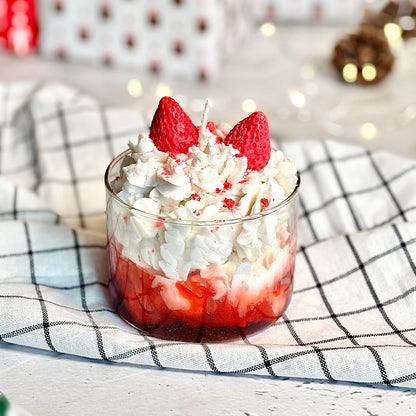 Strawberry Dessert Soy Scented Candle | Christmas