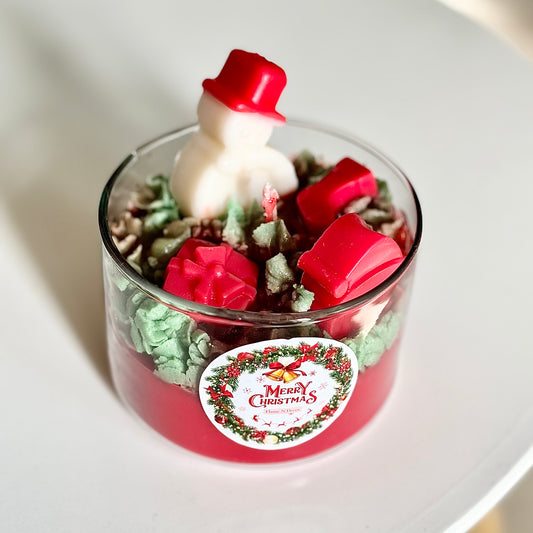 Merry Christmas Designer Soy wax Scented Candle | Christmas