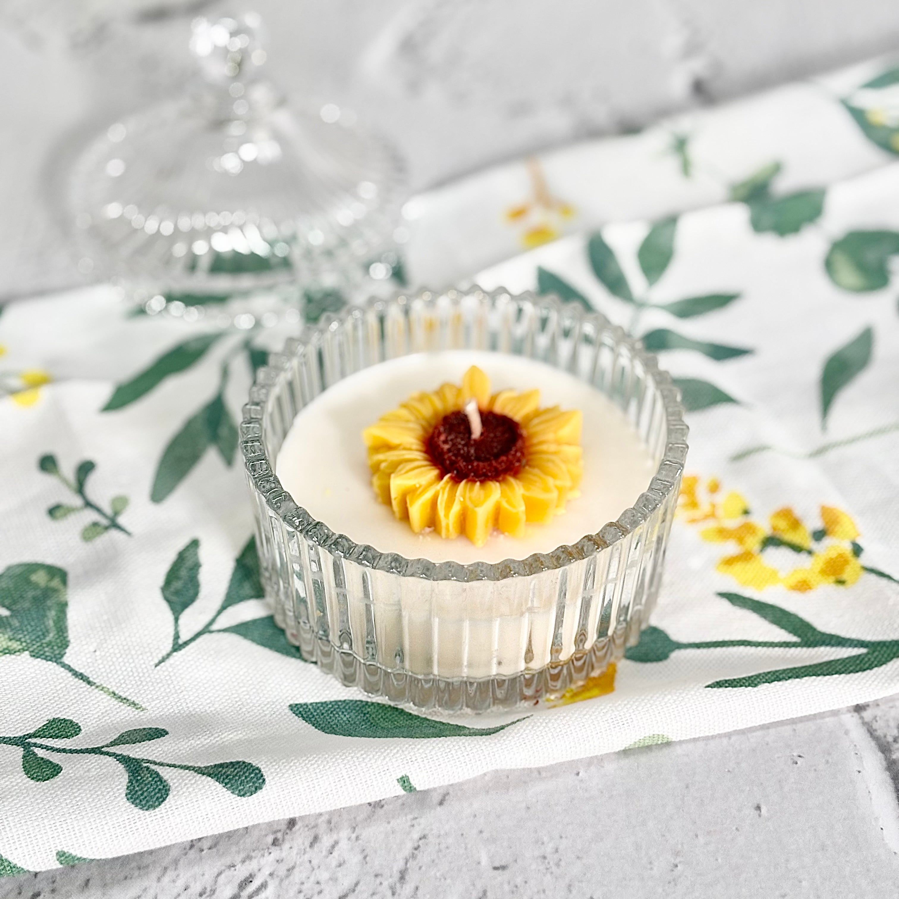 Sunflower Soy Scented Candle | Decorative Jar