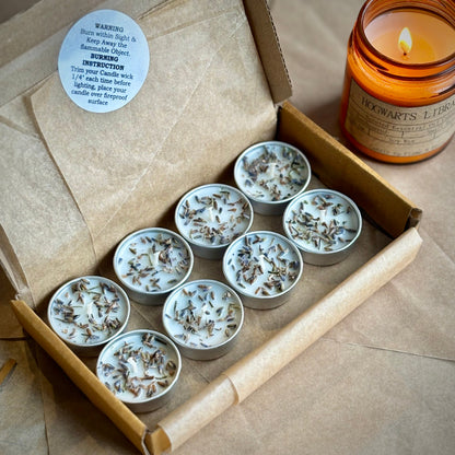 Lavender Infused Soy Wax Tealight Candles – Unscented