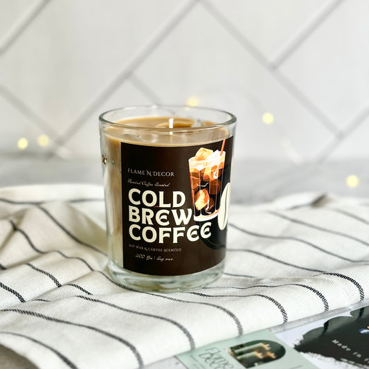 Cold Coffee Iced Coffee Soy & Gel wax Scented Candle