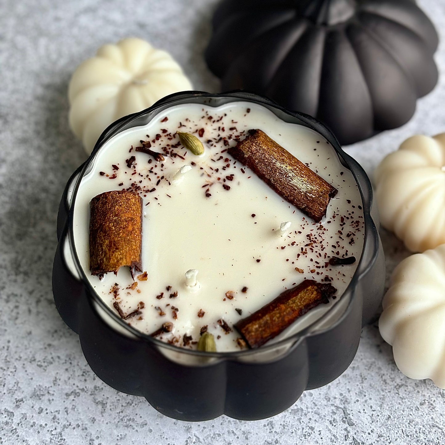 Pumpkin Spice Soy Candle | Matt Black Pumpkin Jar