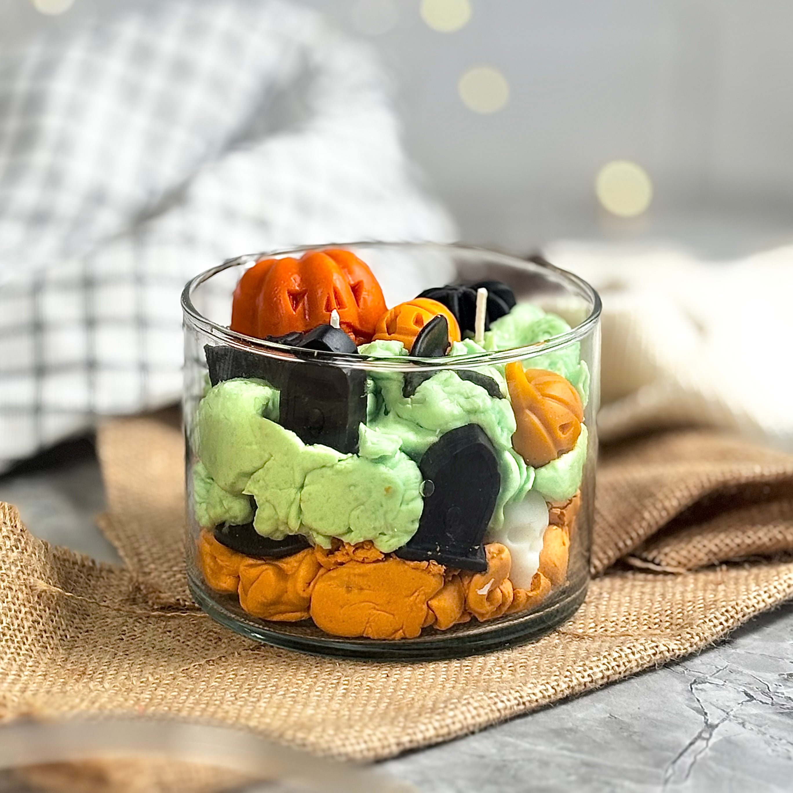 Pumpkin Graveyard Candle  – Pumpkin Spice Soy Wax