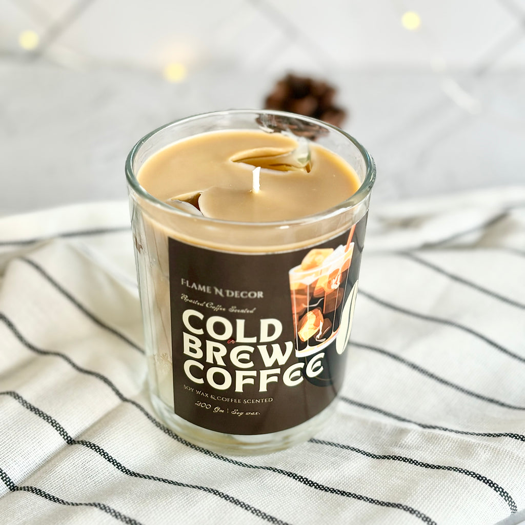 Cold Coffee Iced Coffee Soy & Gel wax Scented Candle