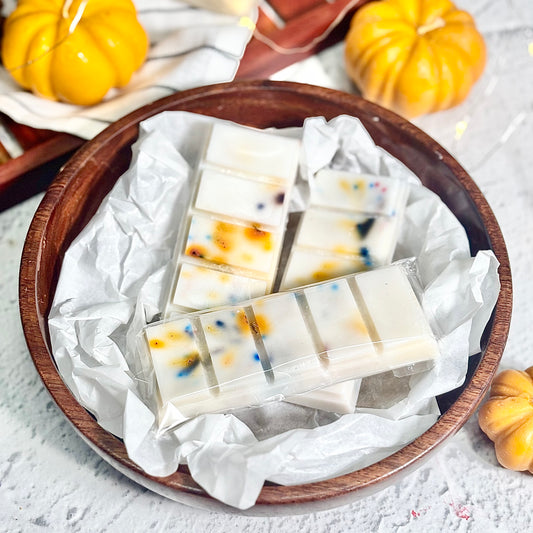 Pumpkin Spice Essential Oil blend infused Wax Melt Snap Bar