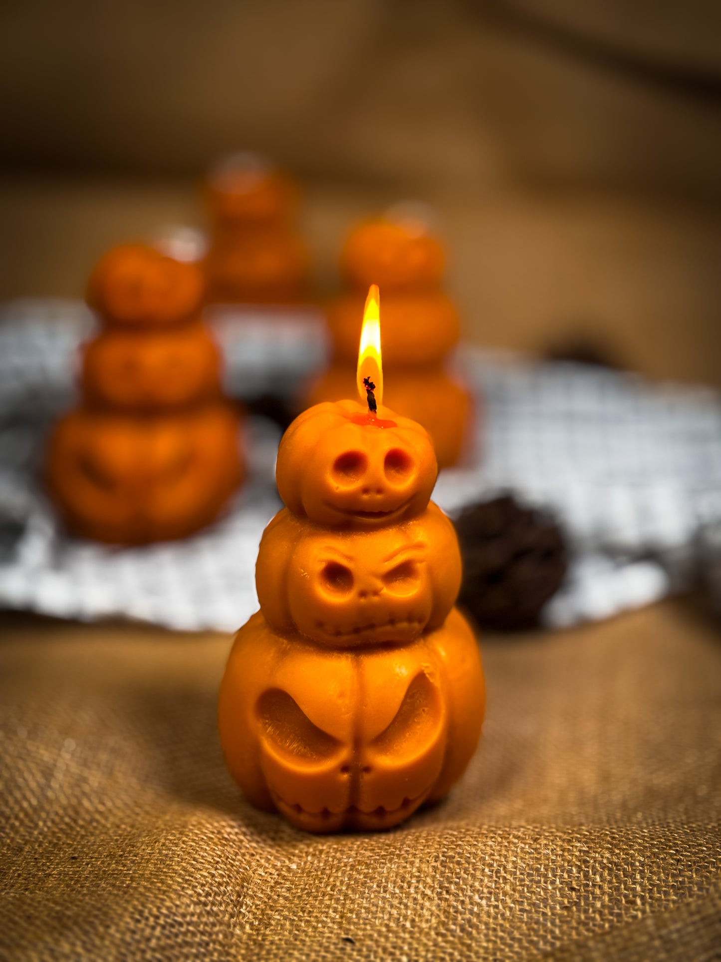 Halloween Pumpkin Shaped Candle – Orange Fragrance