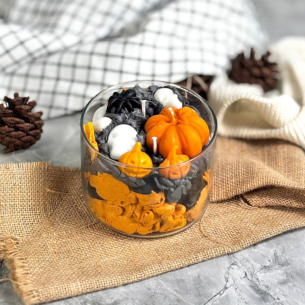 Midnight Pumpkin Marshmallow Scented Candle – Soy Wax