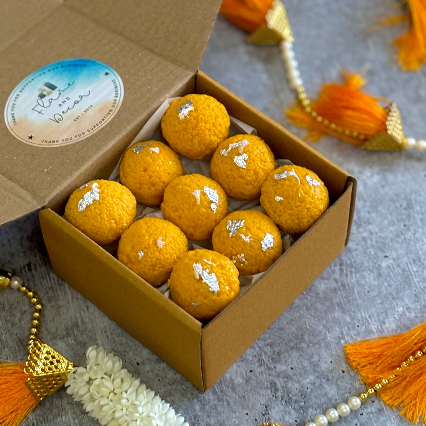 Laddu Scented Soy Candle - Pack of 9