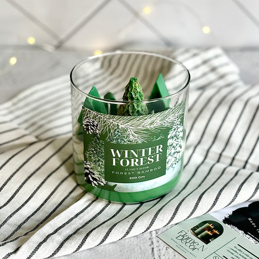 Christmas Winter Forest Decorative Soy Scented Candle | Holidays